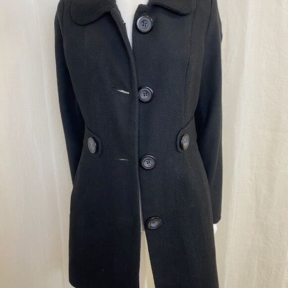 Joujou Black Coat Size Junior XL or Woman's Small - Picture 11 of 12